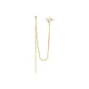 Histoire d'Or Bijou D'oreille Unitaire Jarvis Plaqué Or Jaune Oxyde De Zirconium* Boucles D'Oreilles|Piercings D'Oreilles