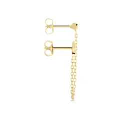 Histoire d'Or Bijou D'oreille Unitaire Plaqué Or Shalaun* Boucles D'Oreilles|Piercings D'Oreilles