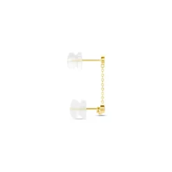 Histoire d'Or Bijou D'oreille Unitaire Pendante Larus Or Jaune Oxyde De Zirconium* Boucles D'Oreilles|Piercings D'Oreilles