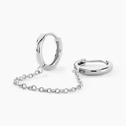 Sale Histoire d'Or Bijou D'oreille Unitaire Stephie Argent Blanc