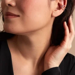 Histoire d'Or Bijou D'oreille Unitaire Sini Argent Blanc* Boucles D'Oreilles|Piercings D'Oreilles