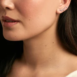 Best Histoire d'Or Bijoux D'oreilles Brandi Argent Rhodié Oxyde De Zirconium