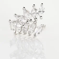 Histoire d'Or Bijoux D'oreilles Edma Or Blanc Oxyde De Zirconium* Boucles D'Oreilles|Ear Cuffs