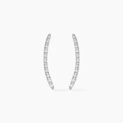 Best Histoire d'Or Bijoux D'oreilles Eleana Or Blanc Oxyde De Zirconium