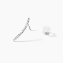 Best Histoire d'Or Bijoux D'oreilles Eleana Or Blanc Oxyde De Zirconium