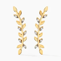 Histoire d'Or Bijoux D'oreilles Eloiza Or Jaune Oxyde De Zirconium* Boucles D'Oreilles|Ear Cuffs