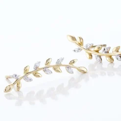 Histoire d'Or Bijoux D'oreilles Eloiza Or Jaune Oxyde De Zirconium* Boucles D'Oreilles|Ear Cuffs