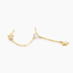 Histoire d'Or Bijoux D'Oreilles Filander Or Jaune Oxyde De Zirconium* Boucles D'Oreilles|Ear Cuffs