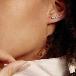 Histoire d'Or Bijoux D¿oreilles Grimpants Enza Argent Blanc Oxyde De Zirconium* Boucles D'Oreilles|Boucles D'Oreilles Fantaisie