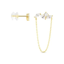 Hot Histoire d'Or Bijoux D'oreilles Krystine Or Jaune Oxyde De Zirconium