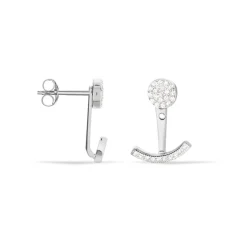 Online Histoire d'Or Bijoux D'oreilles Phybie Argent Blanc Oxyde De Zirconium