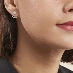 Online Histoire d'Or Bijoux D'oreilles Phybie Argent Blanc Oxyde De Zirconium