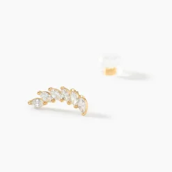 Histoire d'Or Bijoux D'oreilles Resa Or Jaune Oxyde De Zirconium* Boucles D'Oreilles|Ear Cuffs
