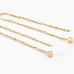 Histoire d'Or Bijoux D'oreilles Samiha Plaqué Or Jaune Oxyde De Zirconium* Boucles D'Oreilles|Boucles D'Oreilles Fantaisie