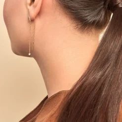 Histoire d'Or Bijoux D'oreilles Samiha Plaqué Or Jaune Oxyde De Zirconium* Boucles D'Oreilles|Boucles D'Oreilles Fantaisie