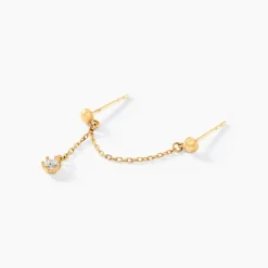 Histoire d'Or Bijoux D'oreilles Sly Or Jaune Oxyde De Zirconium* Boucles D'Oreilles|Ear Cuffs