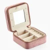 New Histoire d'Or Boite à Bijou Tissu Rose