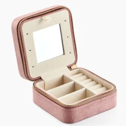 New Histoire d'Or Boite à Bijou Tissu Rose