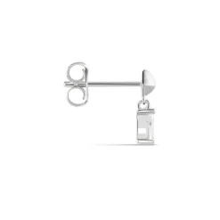 Hot Histoire d'Or Boucle D'oreille Puce Unitaire Deorsa Argent Blanc Oxyde De Zirconium