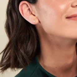 Histoire d'Or Boucle D'oreille Puce Unitaire Jodoca Or Jaune Oxyde De Zirconium* Boucles D'Oreilles|Piercings D'Oreilles