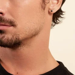 Histoire d'Or Boucle D'oreille Puce Unitaire Niels Argent Blanc Oxyde De Zirconium* Boucles D'Oreilles|Piercings D'Oreilles