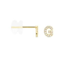 Sale Histoire d'Or Boucle D'oreille Puce Unitaire Jodoca Or Jaune Oxyde De Zirconium