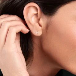 Histoire d'Or Boucle D'oreille Puce Unitaire Jodoca Or Jaune Oxyde De Zirconium* Boucles D'Oreilles|Piercings D'Oreilles