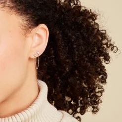 Histoire d'Or Boucle D'oreille Unitaire Pendante Viviette Or Jaune Oxyde* Boucles D'Oreilles|Piercings D'Oreilles