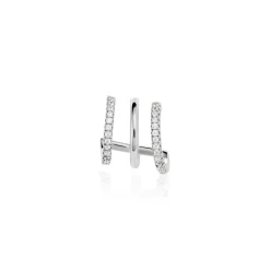 Histoire d'Or Boucle D'oreille Unitaire Minty Argent Blanc Oxyde De Zirconium* Boucles D'Oreilles|Piercings D'Oreilles