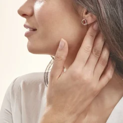 Clearance Histoire d'Or Boucles D'oreilles Argent Blanc Franjo Ambre