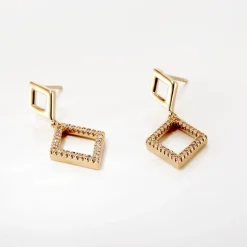 Histoire d'Or Boucles D'oreilles Brody Plaqué Or Jaune Oxydes De Zirconium* Boucles D'Oreilles|Boucles D'Oreilles Fantaisie