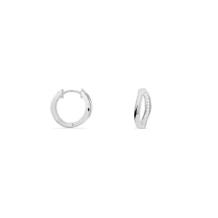 Histoire d'Or Boucles D'oreilles Celimene Rondes Argent Blanc Oxyde De Zirconium