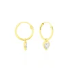 Histoire d'Or Boucles D'oreilles Chayma Or Jaune Oxyde De Zirconium* Boucles D'Oreilles|Boucles D'Oreilles Créoles