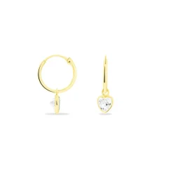 Histoire d'Or Boucles D'oreilles Chayma Or Jaune Oxyde De Zirconium* Boucles D'Oreilles|Boucles D'Oreilles Créoles