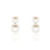 Best Histoire d'Or Boucles D'oreilles Clips Argent Blanc Viano Perles Oxydes