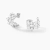Discount Histoire d'Or Boucles D'Oreilles Créoles Glow Up Argent Blanc Oxyde De Zirconium