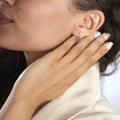 Histoire d'Or Boucles D'oreilles Danilo Or Blanc Rubis* Boucles D'Oreilles|Boucles D'Oreilles Pendantes