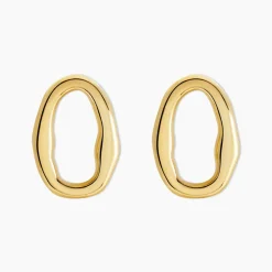 Discount Histoire d'Or Boucles D'oreilles Gold Aura Acier Jaune