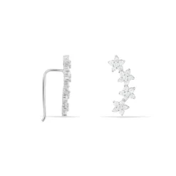 Histoire d'Or Boucles D'oreilles Grimpantes Sohalia Argent Blanc Oxyde De Zirconium* Boucles D'Oreilles|Boucles D'Oreilles Fantaisie