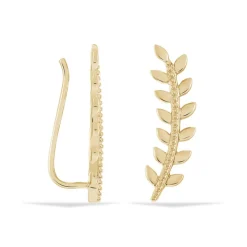 Histoire d'Or Boucles D'oreilles Grimpantes Folia Plaqué Or Jaune* Boucles D'Oreilles|Boucles D'Oreilles Fantaisie