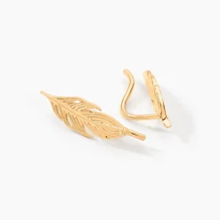 Discount Histoire d'Or Boucles D'oreilles Grimpantes Hanae Plaqué Or Jaune