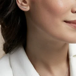 Histoire d'Or Boucles D'oreilles Grimpantes Fadoua Or Blanc Diamants* Boucles D'Oreilles|Boucles D'Oreilles Pendantes