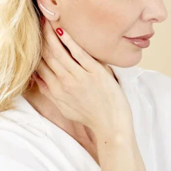 Histoire d'Or Boucles D'oreilles Grimpantes Jennyferine Plaqué Or Jaune Oxydes* Boucles D'Oreilles|Boucles D'Oreilles Fantaisie