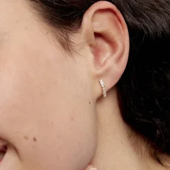 Histoire d'Or Boucles D'oreilles Jacoba Rondes Or Jaune Oxyde De Zirconium* Boucles D'Oreilles|Boucles D'Oreilles Créoles