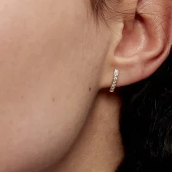 Histoire d'Or Boucles D'oreilles Jacoba Rondes Or Jaune Oxyde De Zirconium* Boucles D'Oreilles|Boucles D'Oreilles Créoles