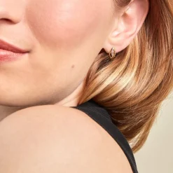 Histoire d'Or Boucles D'oreilles Or Jaune Sven Diamant