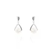 Discount Histoire d'Or Boucles D'oreilles Pendantes Adelina Argent Blanc Perle De Culture