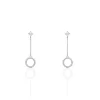 Histoire d'Or Boucles D'oreilles Pendantes Lim Or Blanc Oxyde De Zirconium