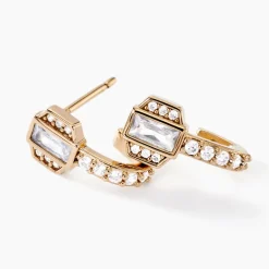 Histoire d'Or Boucles D'oreilles Pendantes Gold Chandelier Plaqué Or Oxyde Zirconium* Boucles D'Oreilles|Boucles D'Oreilles Fantaisie