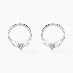 Histoire d'Or Boucles D'oreilles Pendantes Catiane Argent Blanc Oxyde De Zirconium* Boucles D'Oreilles|Boucles D'Oreilles Fantaisie